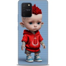 Mod Kılıf Samsung Galaxy A91 Hd Baskılı Kılıf + 9h Nano Tam Kaplayan Ekran Koruyucu 242