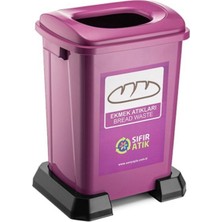 Loremp Geri Dönüşüm Kutusu Metal Atık Sıfır Atık Kutusu 50 Lt - 1 Adet