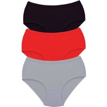 Venüs Shopping 3 Adet Tutku Kadın Yüksek Bel Bato Kalın Lastik Külot S2