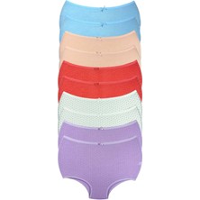 Venüs Shopping 10 Adet Puantiyeli Kadın Toparlayıcı Yüksek Bel Bato Külot