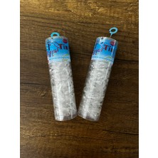 Gülümse Gel 2 Kutu Tüp Içinde Şeffaf Saç Örgü Lastiği Perma Ince Lastik Toka