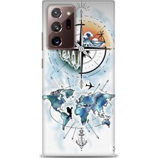 Mod Kılıf Samsung Galaxy Note 20 Hd Baskılı Kılıf + 9h Nano Tam Kaplayan Ekran Koruyucu 82
