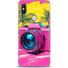 Mod Kılıf Xiaomi Redmi S2 Hd Baskılı Kılıf + 9h Nano Tam Kaplayan Ekran Koruyucu 442