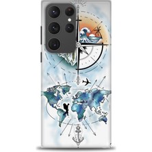 Mod Kılıf Samsung Galaxy S23 Ultra Hd Baskılı Kılıf + 9h Nano Tam Kaplayan Ekran Koruyucu 82