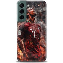 Mod Kılıf Samsung Galaxy S22 Hd Baskılı Kılıf + 9h Nano Tam Kaplayan Ekran Koruyucu 8