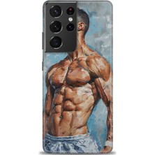 Mod Kılıf Samsung Galaxy S21 Ultra Hd Baskılı Kılıf + 9h Nano Tam Kaplayan Ekran Koruyucu 4