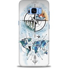 Mod Kılıf Samsung Galaxy S8 Plus Hd Baskılı Kılıf + 9h Nano Tam Kaplayan Ekran Koruyucu 82