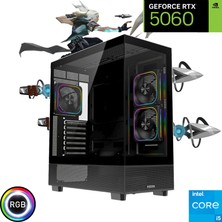 Güneysu Intel I5 14400F 16GB 500GB SSD Rtx 5060  Oyuncu Bilgisayarı