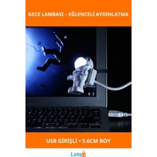 Letsii Astronot USB Gece Lambası Sevimli Aydınlatma