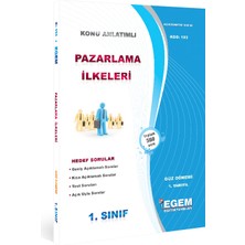 Egem Eğitim Yayınları Aöf 1. Sınıf Pazarlama Ilkeleri Güz Dönemi Konu Anlatımlı Soru Bankası
