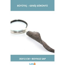 Letsii Doğal Boynuz Saplı 35X12 cm Estetik Büyük Büyüteç