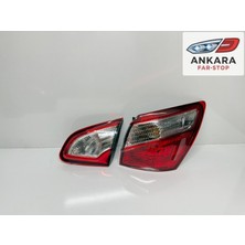 MATSUBA Nissan Qashqai 2010 - 2013 Stop Lambası Sağ Taraf Iç ve Dış Takım (Ledli Tip - Toplam 2 Adet Stop)