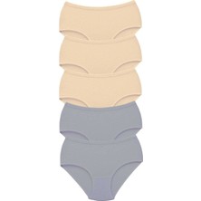 Venüs Shopping 5 Adet Tutku Kadın Yüksek Bel Bato Kalın Lastik Külot S9