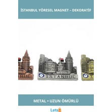 Letsii Metal Istanbul Temalı Yöresel Magnet Dekoratif Hatıra