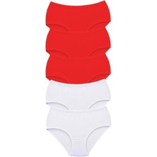 Venüs Shopping 5 Adet Tutku Kadın Yüksek Bel Bato Kalın Lastik Külot S8