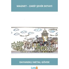 Letsii Istanbul Temalı Metal Magnet 12 Adet Mıknatıs