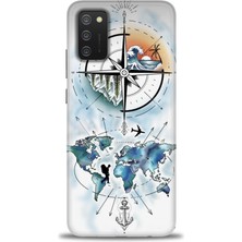 Mod Kılıf Samsung Galaxy A03S Hd Baskılı Kılıf + 9h Nano Tam Kaplayan Ekran Koruyucu 82