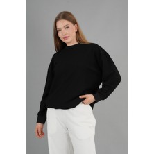 Bisiklet Yaka Uzun Kollu Unısex Sweatshırt (UNX-37400)