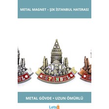 Letsii Istanbul Temalı Dayanıklı Metal Magnet Sıcaklık Ile Uyumlu