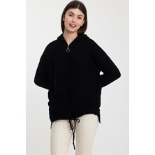 Alexandergardı Kapüşonlu Fermuarlı Triko HIRKA(A92409-S)