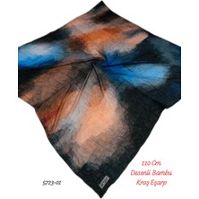 5723 110CM Desenli Bambu Kraş Eşarp