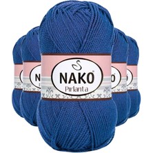 Venüs Shopping 5 Adet Pırlanta Amigurumi El Örgü Ipi Yünü Koyu Mavi 10084