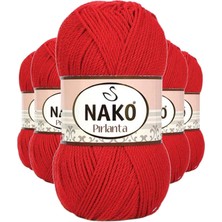 Venüs Shopping 5 Adet Pırlanta Amigurumi El Örgü Ipi Yünü Gelincik Kırmızı 6741