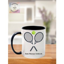 Asay Baskı Tenis Temalı Kişiye Özel Kupa Bardak