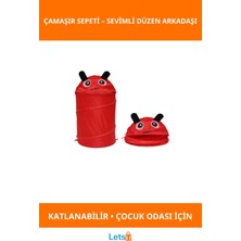 Letsii Katlanabilir Sevimli Oyuncak ve Çamaşır Sepeti Eğlenceli Tasarım