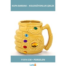 Letsii Porselen Thanos Eli Kupa Bardak 11X14 cm Marvel Koleksiyonluk