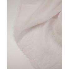 Kumaş Parça Açık Pembe Renkte Bürümcüklü Vual (En 140 cm x Boy 250 Cm)