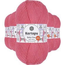 Venüs Shopping 5 Adet Baby One Tüylenmeyen El Örgü Ipi Yünü Şeker Pembe K244