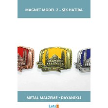 Letsii Yöresel Sultanahmet Magnet Metal Buzdolabı Süsü