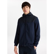 Discovery Expedition D5WM-SWT3812 Lacivert Kapüşon Yaka Relaxed Düz Erkek Sweatmont