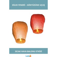 Letsii Yüksek Uçuş Dilek Feneri 1 Adet Parti Kutlama