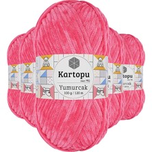 Venüs Shopping 5 Adet Yumurcak Kadife El Örgü Ipi Pembe K798