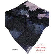 5724 110CM Desenli Bambu Kraş Eşarp