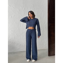 Zeynep Öykü Style Fitilli Kumaş Salaş Ikili Takım