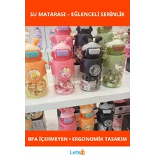 Letsii Sevimli Tavşan Tasarımlı Bpa Içermeyen Sızdırmaz Su Matara