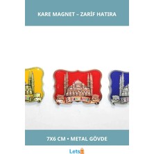 Letsii Yöresel Sultanahmet Magnet Kare Tasarım 7x6 cm