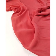 Kumaş Parça Pembe Renkte Ince Keten Viskon (En 145 cm x Boy 300 Cm)