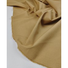 Kumaş Parça Sütlü Kahve Renkte Poplin Kumaş (En 145 cm x Boy 215 Cm)