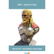 Letsii Marvel Thor Büst 16X10 cm Detaylı Figür