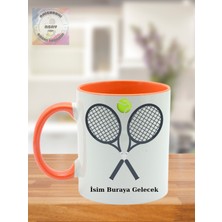 Asay Baskı Tenis Temalı Kişiye Özel Kupa Bardak