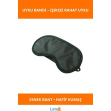 Letsii Yumuşak Rahat Uyku Göz Maskesi Işığı Engelleyen Band