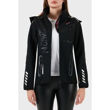 Norway Geographical Su Geçirmez 5000 mm Softshell Çıkarılabilir Kapüşonlu Mont Bayan Mont Reıne