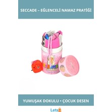 Letsii Eğlenceli Desenli Çocuk Seccadesi ve Kumbara Seti