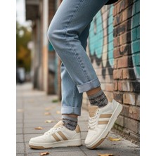 Solazer Kadın Beyaz Ortopedik Taban Günlük Sneaker 056 056