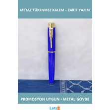 Letsii Mavi Metal Tükenmez Kalem Şık ve Dayanıklı Tasarım