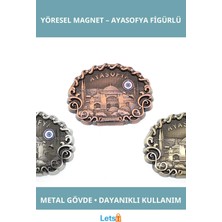 Letsii Istanbul Yöresel Ayasofya Metal Magnet Dekoratif Hediye